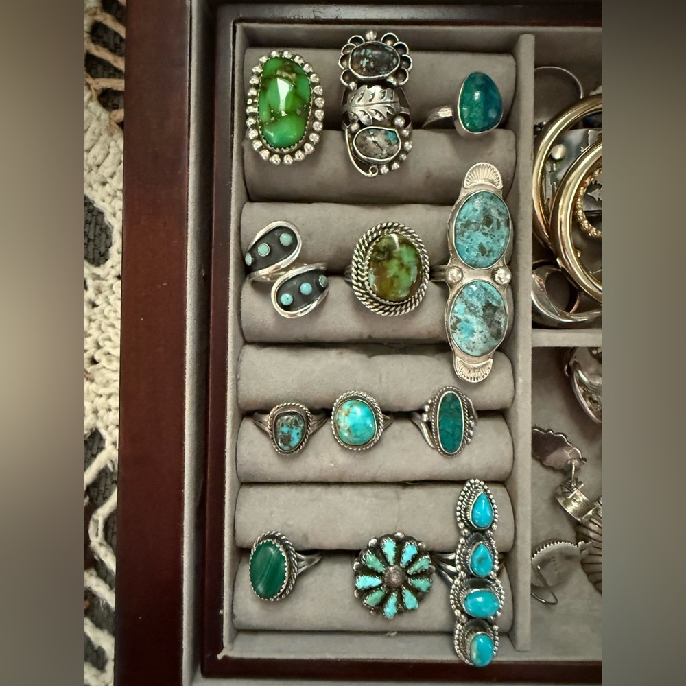 Turquoise and Silver rings